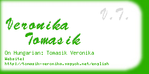 veronika tomasik business card